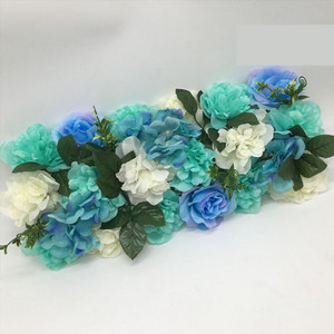 1 ΤΕΜ. Τεχνητό τριαντάφυλλο λουλούδι σε σειρά Διακόσμηση Σκηνής Γάμου Προσομοίωση φόντου Μετάξι Fake Flowers DIY Holiday Party Εμφάνιση ξενοδοχείου