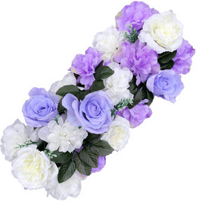 1 ΤΕΜ. Τεχνητό τριαντάφυλλο λουλούδι σε σειρά Διακόσμηση Σκηνής Γάμου Προσομοίωση φόντου Μετάξι Fake Flowers DIY Holiday Party Εμφάνιση ξενοδοχείου