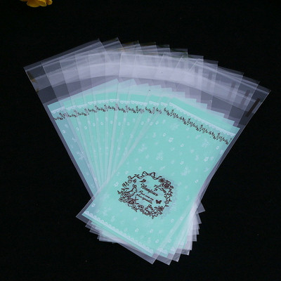 100tk/partii Mini plastikküpsise pakend 5x10cm koogipakendite kotid opp isekleepuvad kotid kingikott kommikott huulepulga pakend