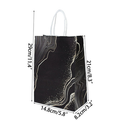 21 cm kaasaskantavad paberkotid tänupüha pulma sünnipäevakülaliste tänamiskingituste pakkimiskott Navidadi jõulukingikott