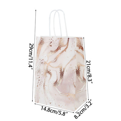 21 cm kaasaskantavad paberkotid tänupüha pulma sünnipäevakülaliste tänamiskingituste pakkimiskott Navidadi jõulukingikott