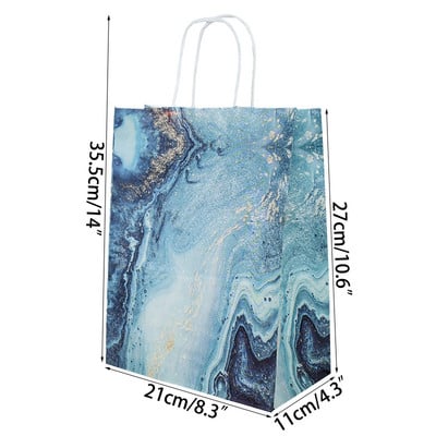 21 cm kaasaskantavad paberkotid tänupüha pulma sünnipäevakülaliste tänamiskingituste pakkimiskott Navidadi jõulukingikott