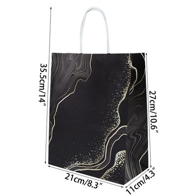 21 cm kaasaskantavad paberkotid tänupüha pulma sünnipäevakülaliste tänamiskingituste pakkimiskott Navidadi jõulukingikott