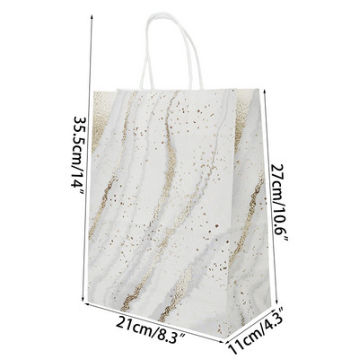 21 cm kaasaskantavad paberkotid tänupüha pulma sünnipäevakülaliste tänamiskingituste pakkimiskott Navidadi jõulukingikott