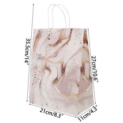 21 cm kaasaskantavad paberkotid tänupüha pulma sünnipäevakülaliste tänamiskingituste pakkimiskott Navidadi jõulukingikott