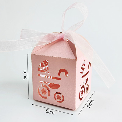 10/20/30 tk Baby Shower kinkekarp poisile või tüdrukule šokolaadikarp lindiga Sugu paljastavad roosad sinised Oh Baby maiustused kingitused külalistele