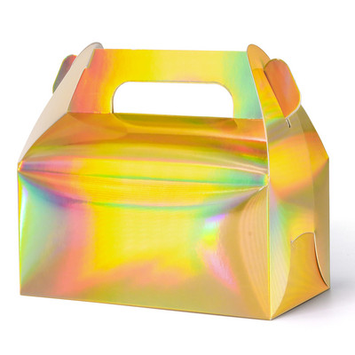 10 tk/20 tk/papp kinkekoogikarp magustoit Gift Box Pink Roheline pulmapäev mugav kandekarp saab kohandada logo