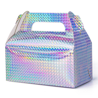 10 tk/20 tk/papp kinkekoogikarp magustoit Gift Box Pink Roheline pulmapäev mugav kandekarp saab kohandada logo