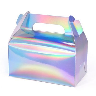 10 tk/20 tk/papp kinkekoogikarp magustoit Gift Box Pink Roheline pulmapäev mugav kandekarp saab kohandada logo