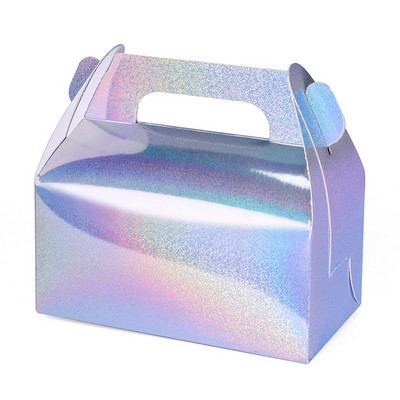 10 tk/20 tk/papp kinkekoogikarp magustoit Gift Box Pink Roheline pulmapäev mugav kandekarp saab kohandada logo