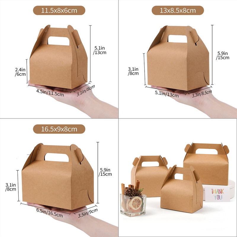 10 tk/20 tk/papp kinkekoogikarp magustoit Gift Box Pink Roheline pulmapäev mugav kandekarp saab kohandada logo