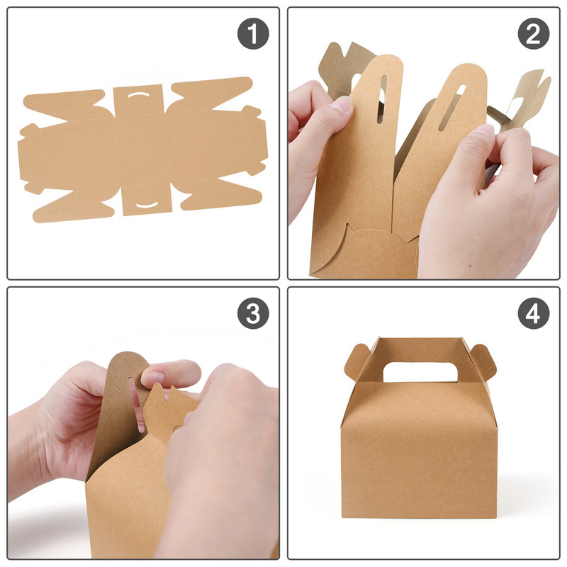 10 tk/20 tk/papp kinkekoogikarp magustoit Gift Box Pink Roheline pulmapäev mugav kandekarp saab kohandada logo