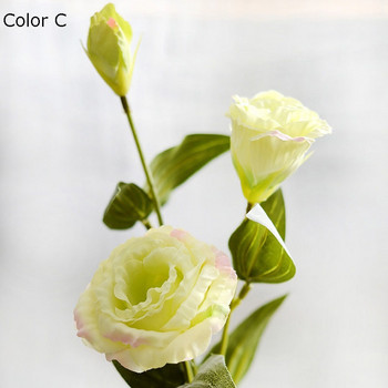 3 клона 70 см изкуствено цвете на едро тригеминална еустома цвете декорация на дома фалшиво цвете сватбено цвете копринена еустома