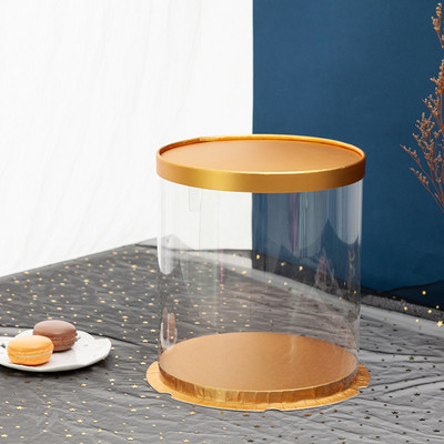 18/22 cm skaidrios gimtadienio tortų dėžutės PET permatomos dovanų rožių meškos pakuotės dėžutė kūdikių vakarėliui vestuvių vakarėliui Kalėdų dėžutė