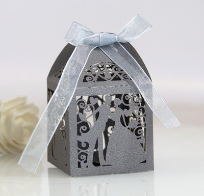 25τμχ Κουτί δώρου Γάμος Νύφη Νυμφίο Μπουτίκ για Μπομπονιέρες Επισκεπτών Συσκευασία Δώρα για την Ημέρα του Αγίου Βαλεντίνου Κουτιά συσκευασίας Χονδρική