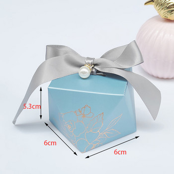 Подаръчна кутия с диамантена форма Хартиени кутии за бонбони Опаковъчна кутия за шоколад Сватбени сувенири за гости Baby Shower Рожден ден