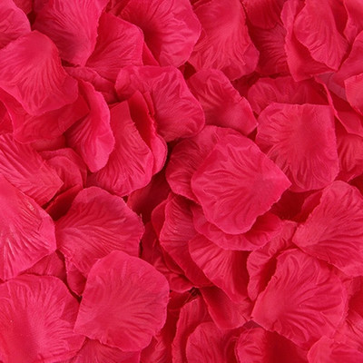 500/1000/3000pcs Artificial Silk Rose Petals Διακόσμηση Γάμου Ρομαντικό Rose Flower Πέταλο Αξεσουάρ Γάμου 5*5cm 50%