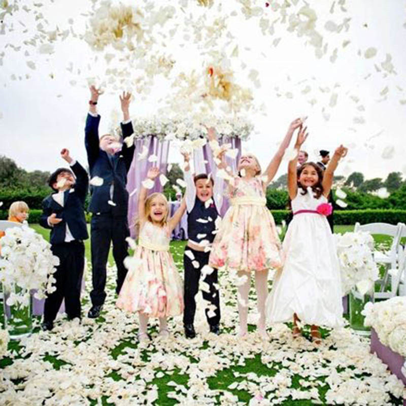 500/1000/3000pcs Artificial Silk Rose Petals Διακόσμηση Γάμου Ρομαντικό Rose Flower Πέταλο Αξεσουάρ Γάμου 5*5cm 50%