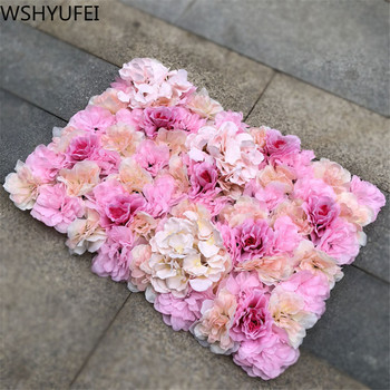WSHYUFEI 40x60cm Μεταξωτό Τριαντάφυλλο Τοίχο Διακόσμηση Γάμου Φόντο Τεχνητό Λουλούδι Τοίχο Ρομαντικό Διακόσμηση Γάμου