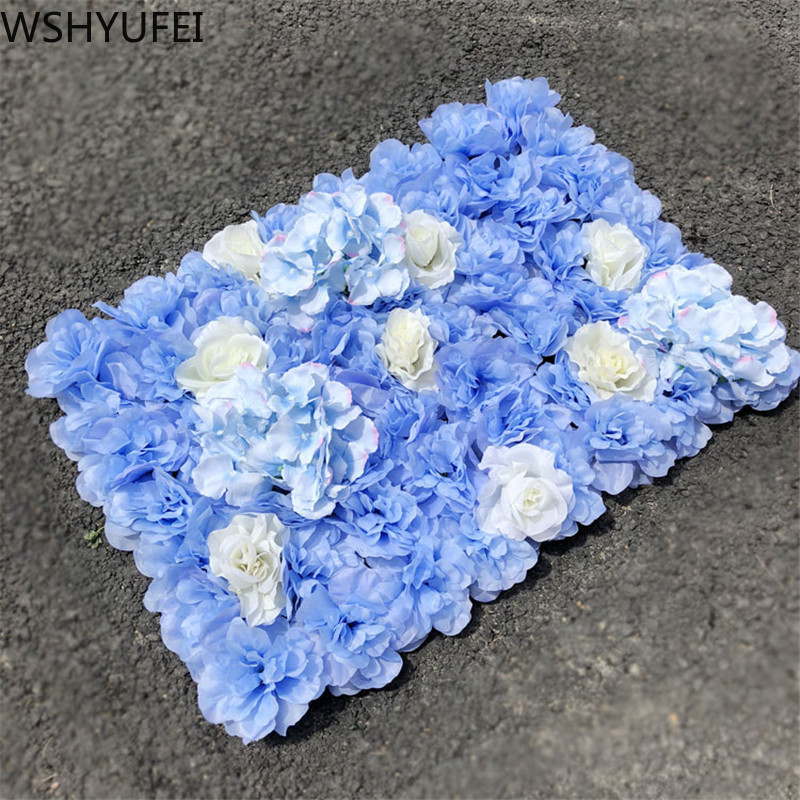 WSHYUFEI 40x60cm Μεταξωτό Τριαντάφυλλο Τοίχο Διακόσμηση Γάμου Φόντο Τεχνητό Λουλούδι Τοίχο Ρομαντικό Διακόσμηση Γάμου