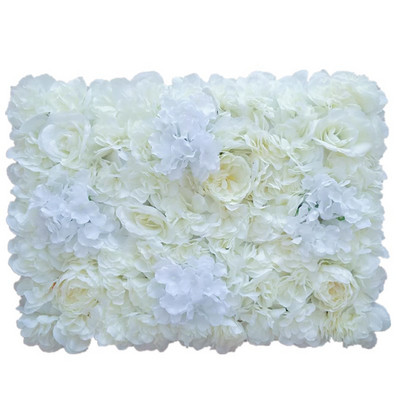 60x40CM Svilena ruža Zid Umjetno cvijeće Vjenčanje Zidni ukras Pozadina za fotografije Pozadina za tuširanje djeteta Pozadina frizerskog salona