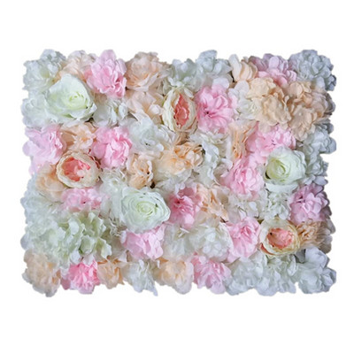 60x40CM Svilena ruža Zid Umjetno cvijeće Vjenčanje Zidni ukras Pozadina za fotografije Pozadina za tuširanje djeteta Pozadina frizerskog salona