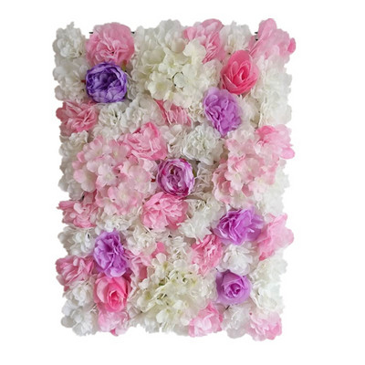 60x40CM Svilena ruža Zid Umjetno cvijeće Vjenčanje Zidni ukras Pozadina za fotografije Pozadina za tuširanje djeteta Pozadina frizerskog salona