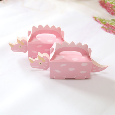 10 tk dinosauruste peo sinine roheline küpsisekarp Baby Shower kommikarp lastele sünnipäevaks mõeldud paberist karbid pakendamiseks