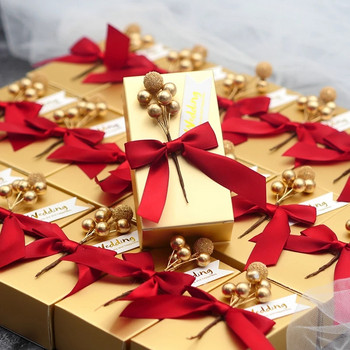 10бр. Гореща разпродажба Сватбена услуга Кутия за бонбони Опаковка Кутия за подаръци Кутии за подаръци за парти за рожден ден Хартиени торбички Консумативи за декорация на партита за събития