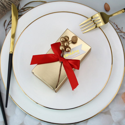 10 komada Hot Sale Pakiranje kutija za slatkiše za vjenčanje Poklon kutije Poklon kutije za rođendane Papirnate vrećice Potrepštine za dekoraciju zabave