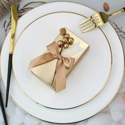 10 komada Hot Sale Pakiranje kutija za slatkiše za vjenčanje Poklon kutije Poklon kutije za rođendane Papirnate vrećice Potrepštine za dekoraciju zabave