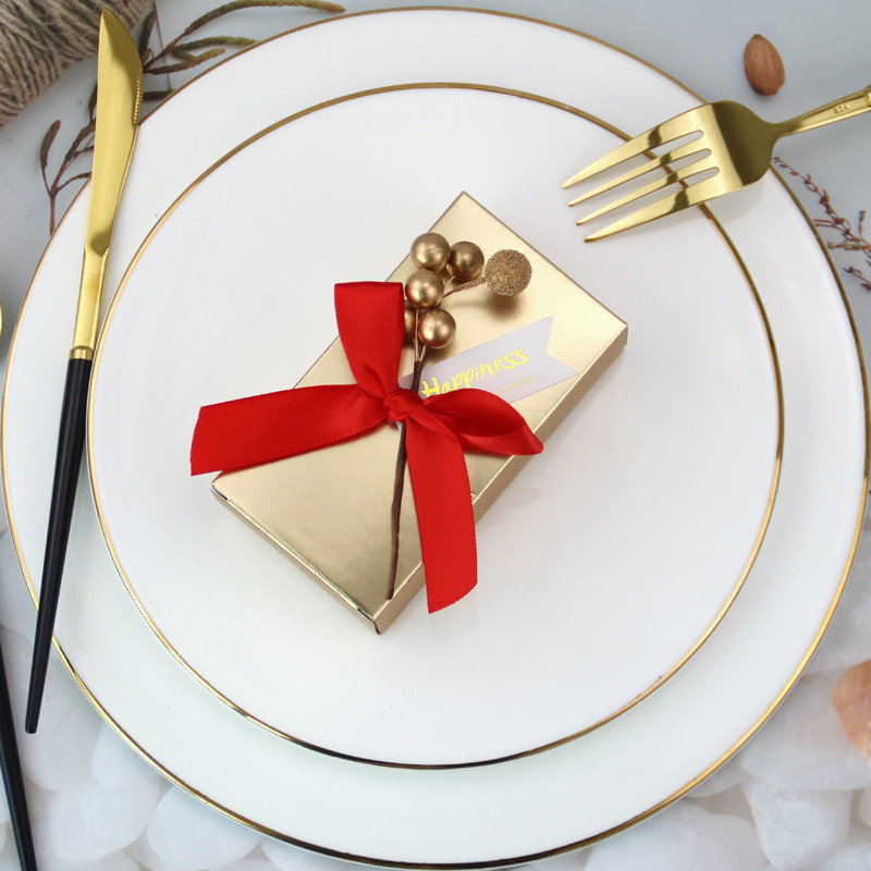 10 komada Hot Sale Pakiranje kutija za slatkiše za vjenčanje Poklon kutije Poklon kutije za rođendane Papirnate vrećice Potrepštine za dekoraciju zabave