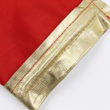10 τμχ/Παρτίδα Χριστουγεννιάτικο Πακέτο Golden Mouth Velvet πουγκί με κορδόνι Grand Flannel Τσάντες κοσμήματος Τσέπη με καραμέλα γάμου