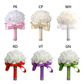 1 tk Kunstlilledest roosist pruutneitsi pulmavahust lilledest roosist pruudikimpu lindist võltspulmakimp Boho stiilis koju