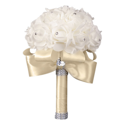 1 tk Kunstlilledest roosist pruutneitsi pulmavahust lilledest roosist pruudikimpu lindist võltspulmakimp Boho stiilis koju