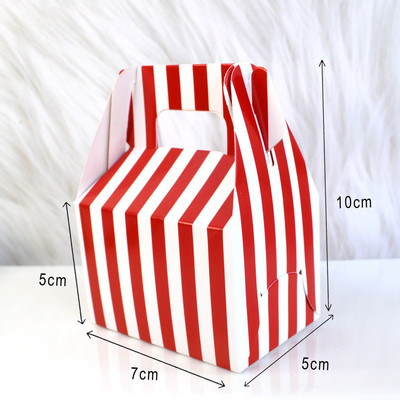 12 tk paberkommide pakkimine karp Pulmade soodustused täpilised karbid Peoleood isetegemise tarvikud käepidemega kinkekarp kingituste jaoks