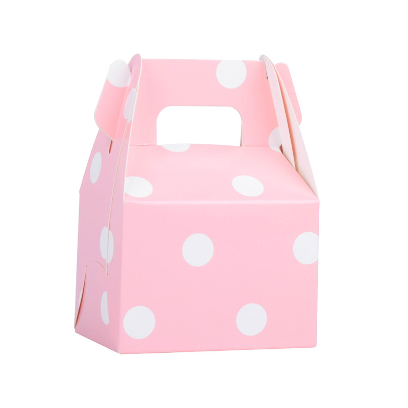 12 tk paberkommide pakkimine karp Pulmade soodustused täpilised karbid Peoleood isetegemise tarvikud käepidemega kinkekarp kingituste jaoks