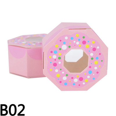 10 tk sõõrikud DIY kuusnurkkommid šokolaadist kinkekarp Magus teemapidu Pulma sünnipäevaks Baby Shower Kingitus Kodukaunistustooted