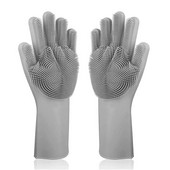 Trauku mazgāšana Tīrīšanas cimdi Silikona gumijas sūklis cimds Mājsaimniecības skruberis Virtuve Clean Tools Dropshipping Kitchen