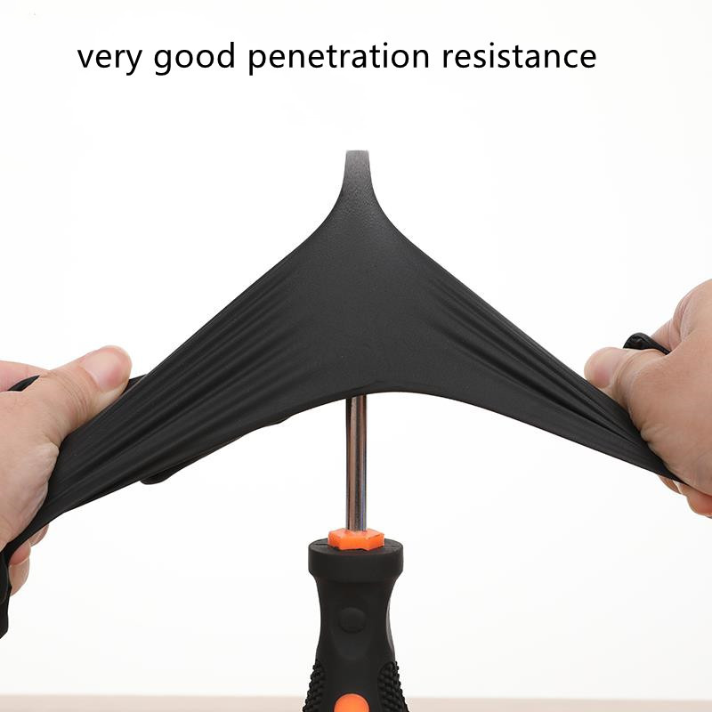 Juodos vienkartinės cheminėms medžiagoms atsparios gumos nitrilo latekso darbas Namų ruošos darbai Virtuvė Namų valymas Automobilių remontas Tatuiruotės Automobilių plovimo pirštinės