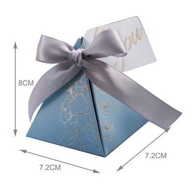 Kolmnurkne püramiidne kommikarp Pulmateenid ja kinkekarbid Kommikotid külalistele Kaunistus Beebiõhtu peotarbed