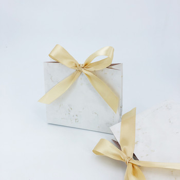 Подаръчна кутия в мраморен стил Сватба Baby Shower Рожден ден Коледа Ден на Свети Валентин Парти Кутия за бонбони Приемане на частна персонализация