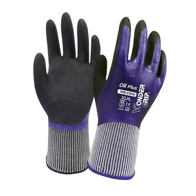 Wonder Grip kindad Lateks veekindlad täielikult kaetud kindad nailonist sinised töökindad külmakindlad kaitse aianduskindad