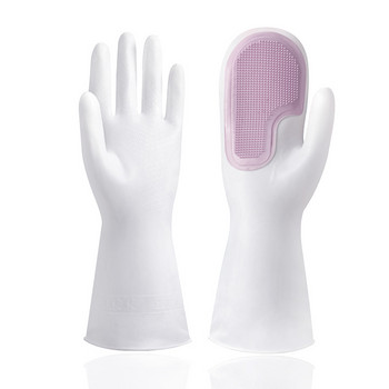 Πολυλειτουργικό γάντι πλυσίματος πιάτων Magic Brush Λαστιχένιο Καθαρισμός Εργασιών κουζίνας Αδιάβροχα γάντια σιλικόνης