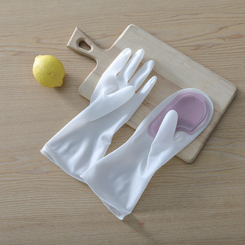 Мултифункционална магическа четка Ръкавица за миене на съдове Гумени кухненски домакински почистващи силиконови водоустойчиви ръкавици