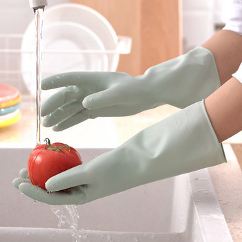 Γάντια οικιακού πλυσίματος πιάτων Ανδρικά και γυναικεία αδιάβροχα Extra Thick Durable Seasons Πλυντήριο ρούχων κουζίνας Καουτσούκ Thin Milk Cleaning