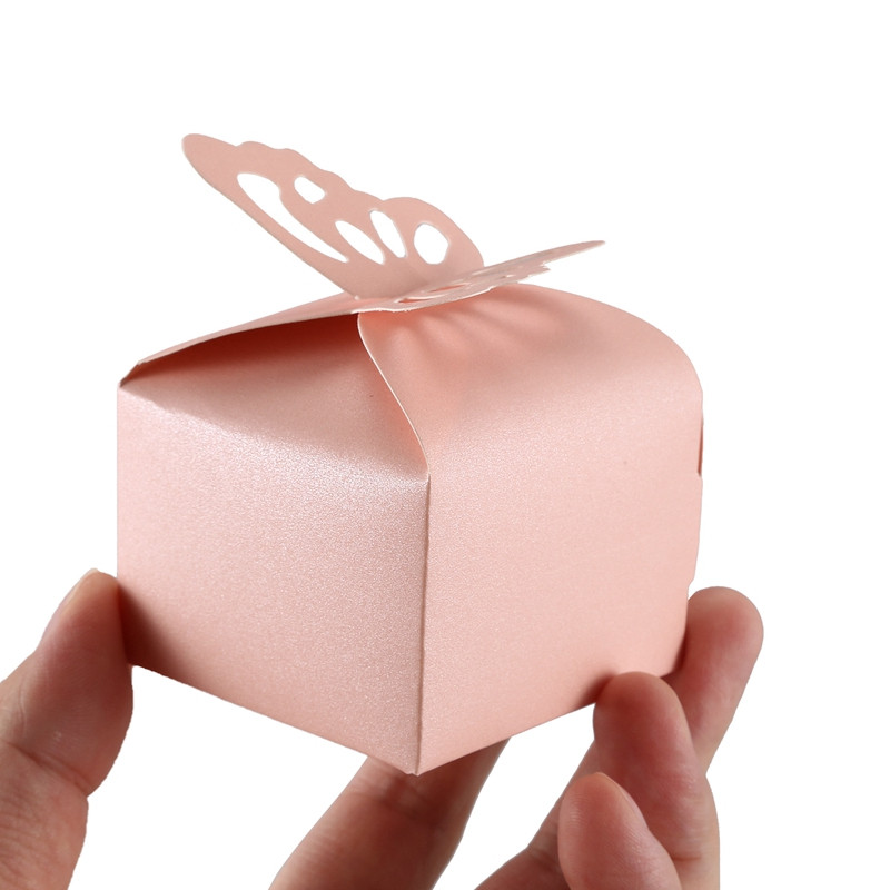 50 tk Liblikakaunistus Boite a Dražeed Pulmakaunistus Ristimise Sünniroos