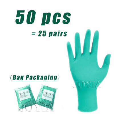 Rohelised ühekordsed kindad Ohutuse eksam Nitriilkinnas mitmeotstarbeline veekindel majapidamistoidu jaoks Käepideme istutamine Põllumajandus Väike 100