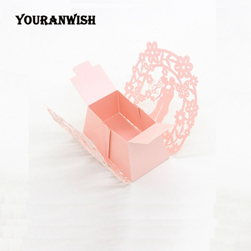 laserlõikus Pruudi ja peigmehe kinkekarp pulmateened ja kingitused kommikarp pulmakinkekarp pulmade karp kommide jaoks 50 tk 100