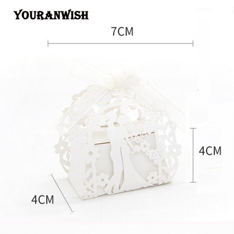 laserlõikus Pruudi ja peigmehe kinkekarp pulmateened ja kingitused kommikarp pulmakinkekarp pulmade karp kommide jaoks 50 tk 100